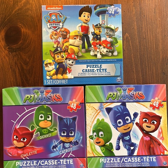Paw Patrol Other - 🧩 ANY OFFER ACCEPTED! 3 NEW puzzles! Paw Patrol & PJ Masks!